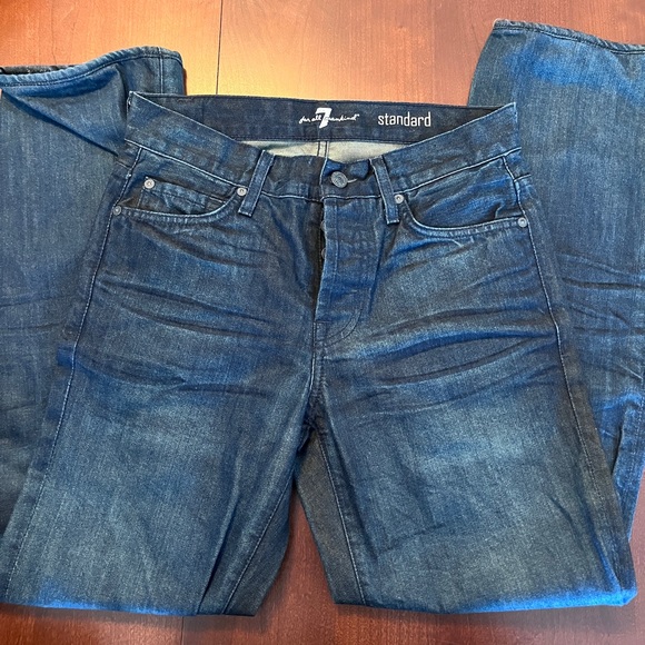 7 for all Mankind jeans sz 29 dark blue - Picture 2 of 2